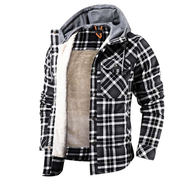 5 Luxurious Lumberjack Plaid Hooded Fleece Jackets