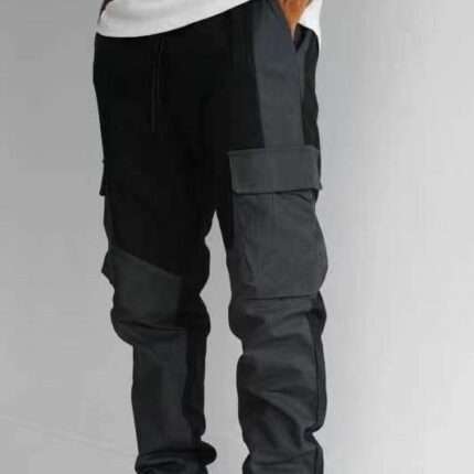 Modern 3 Pocket Loose Fit Stitching Trousers