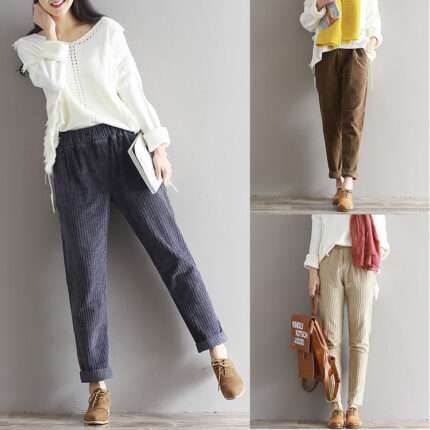 5 Star Quality Large Size Soft Corduroy Pants